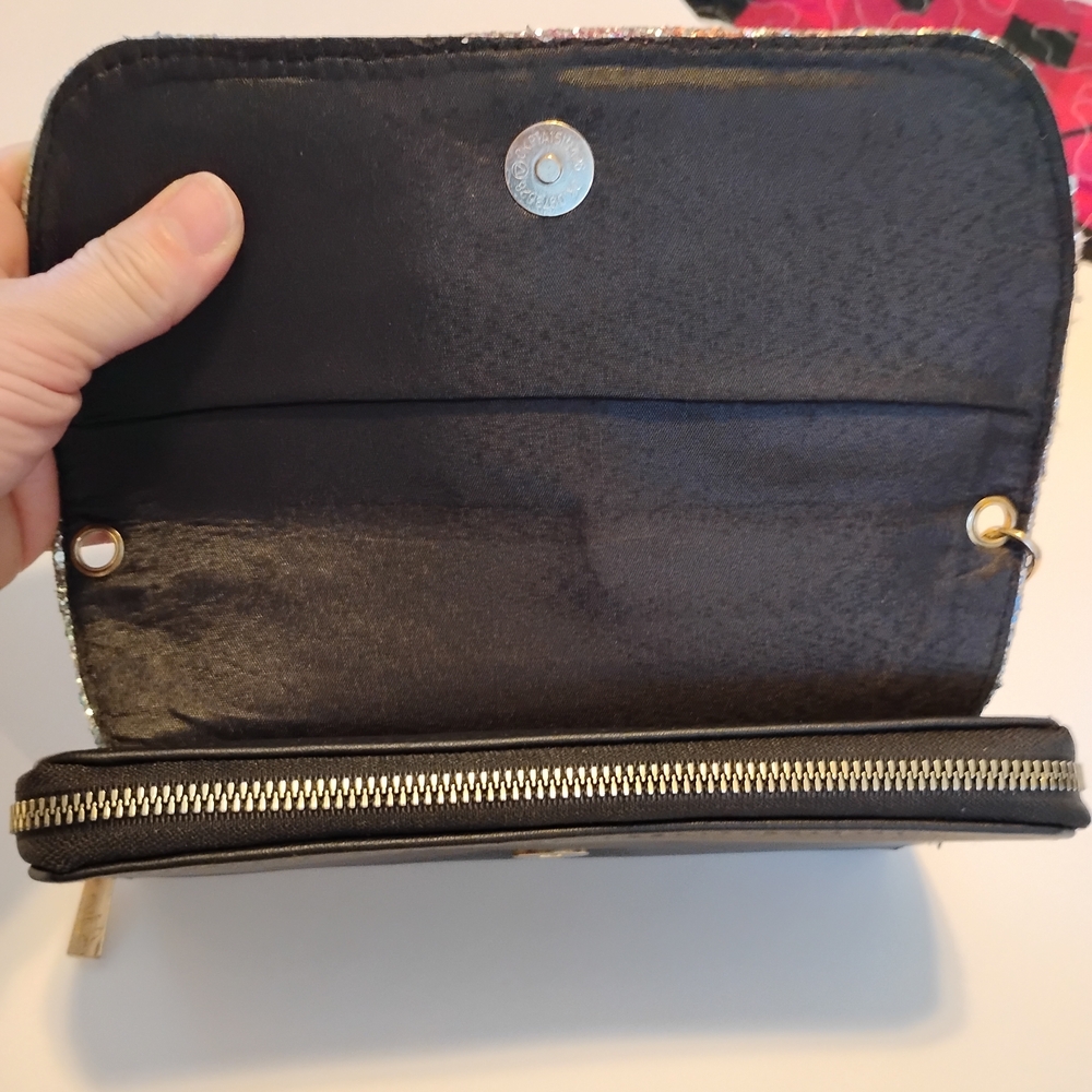 Vintage Y2K Baby Phat Multicolor Glitter Clutch Wallet - Picture 9 of 14